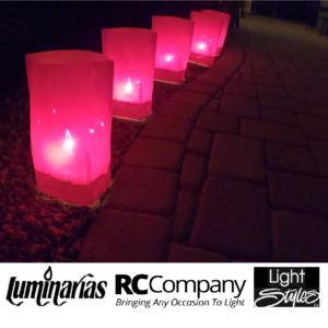10 Pk Red Electric Luminarias Sleeves