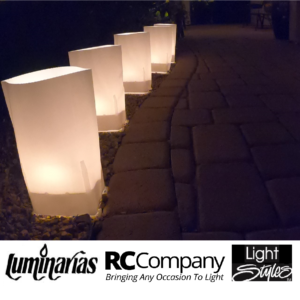 10 Pk White Electric Luminarias Sleeves
