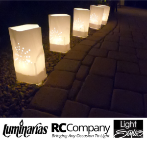 10 Pk Die-Cut White Starburst Electric Luminarias Sleeves