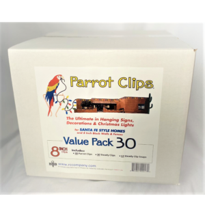30 Pack 8" Parrot Clips