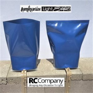 10 Pk Blue Electric Luminarias Sleeves
