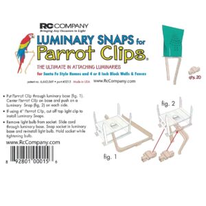 Luminarias Snaps for Parrot Clips Instructions