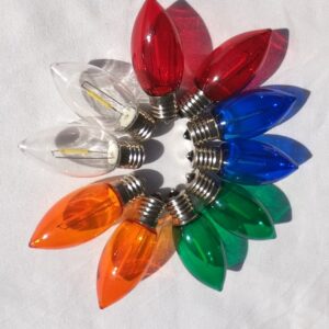 LED C-9 Multi-Color Bulbs(10 per pkg.)