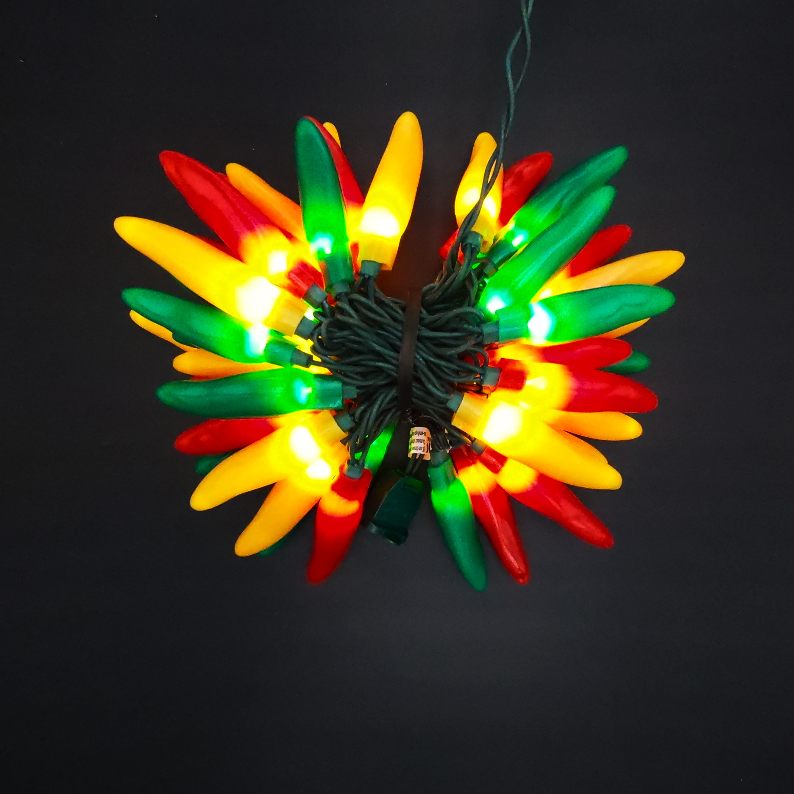 C16150 50 LED Multi-Color Chili Pepper Lights bunched light by RC Company LLC