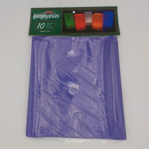 L10064 10 pk Purple Luminarias Sleeves front by RC Company LLC