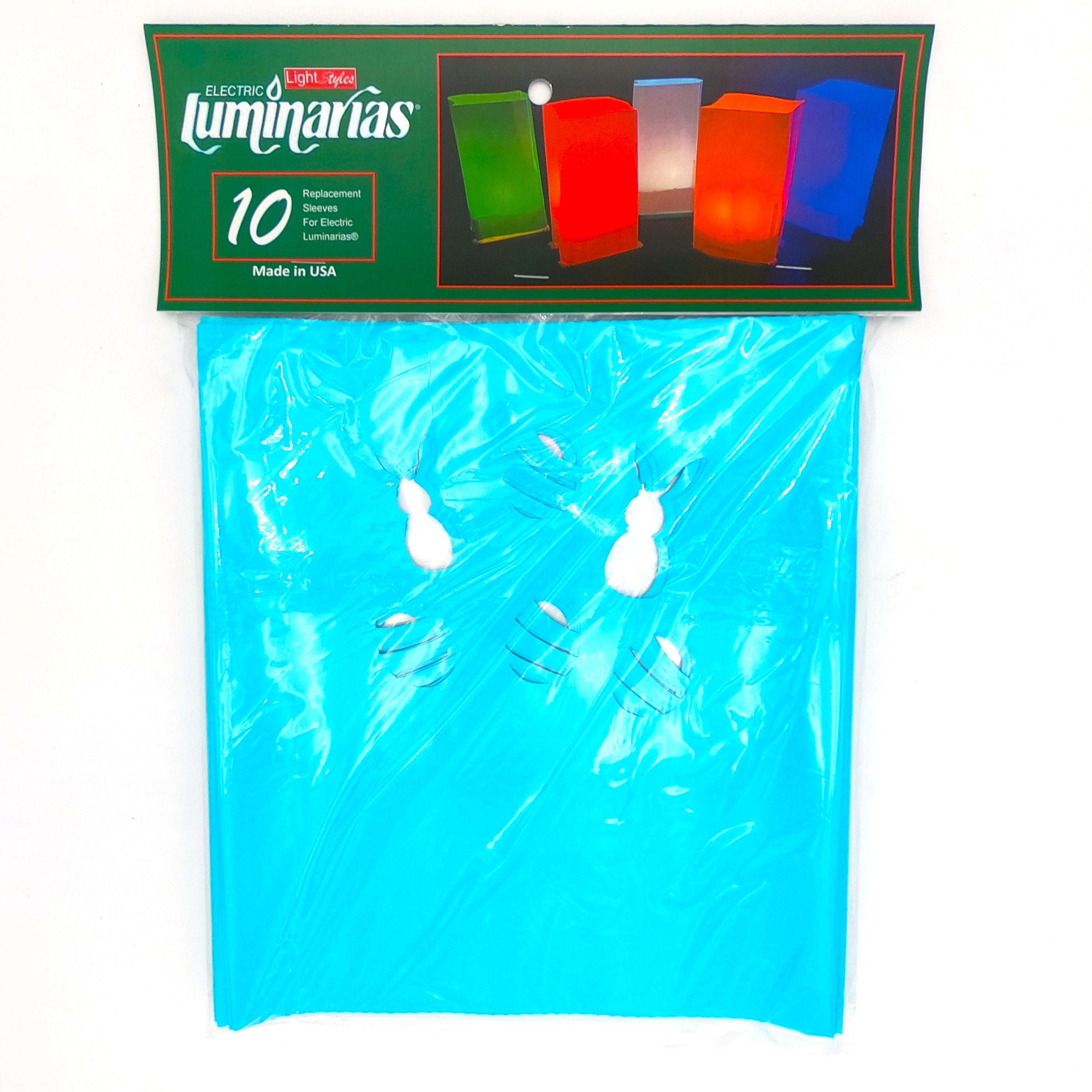 L10404 10 pack Pastel Blue Bunnies & Eggs Luminarias Sleeves Front by RC Company LLC