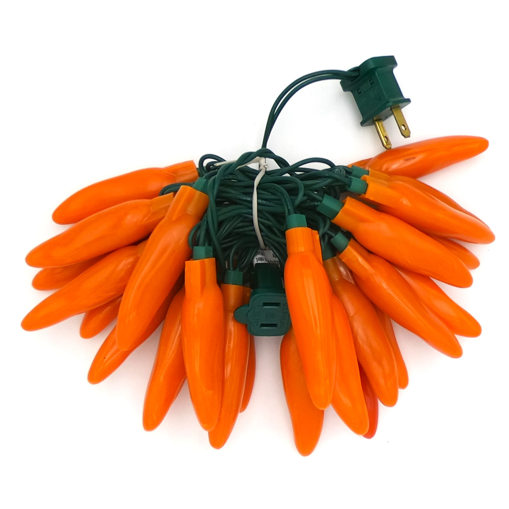 C16725 25 LED Orange Chili Pepper Lights Bunched by RC Company LLC