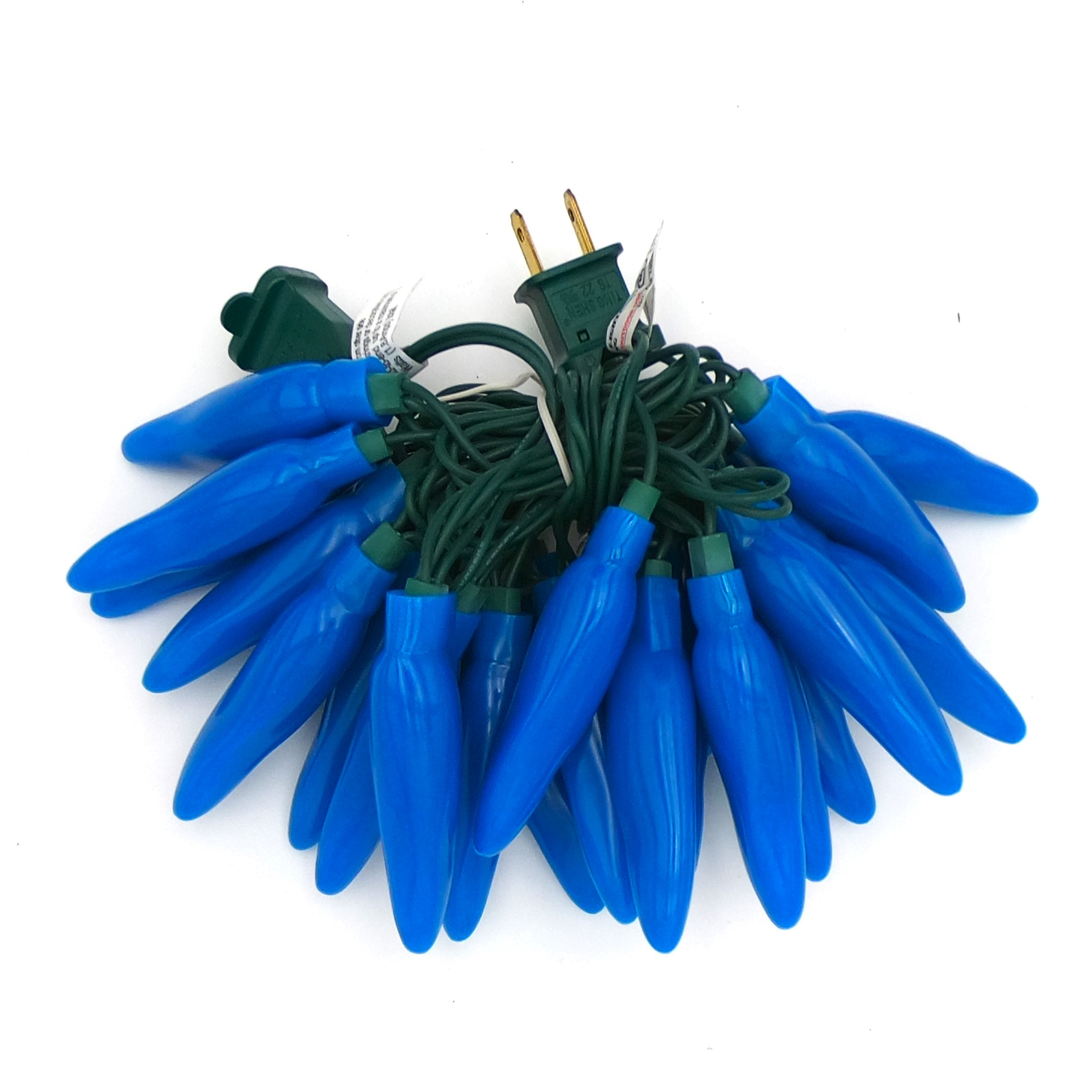 C16825 25 LED Blue Chili Pepper Lights Bunched by RC Company LLC