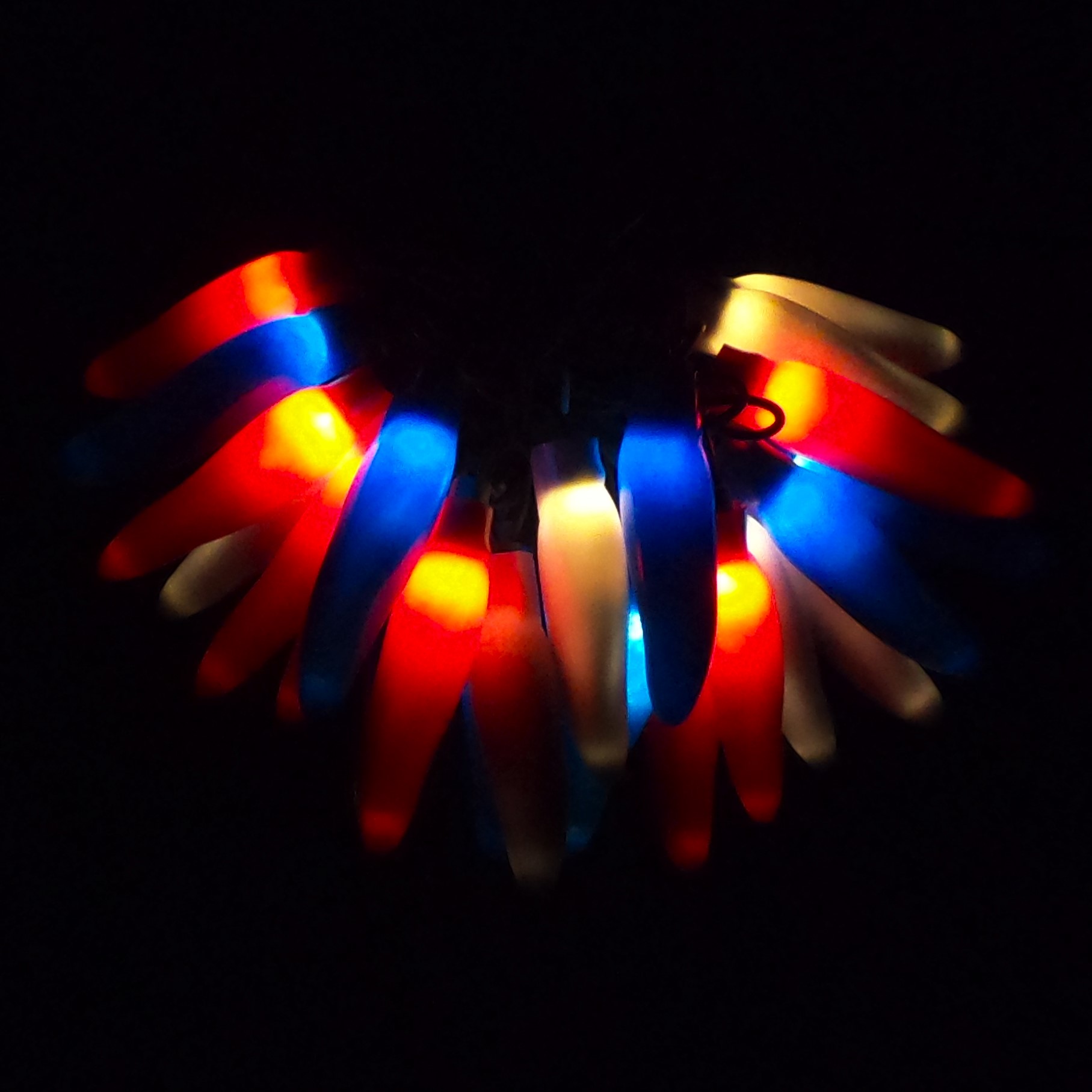 C17025 25 LED Patriotic Chili Pepper Lights Bunched Light by RC Company LLC