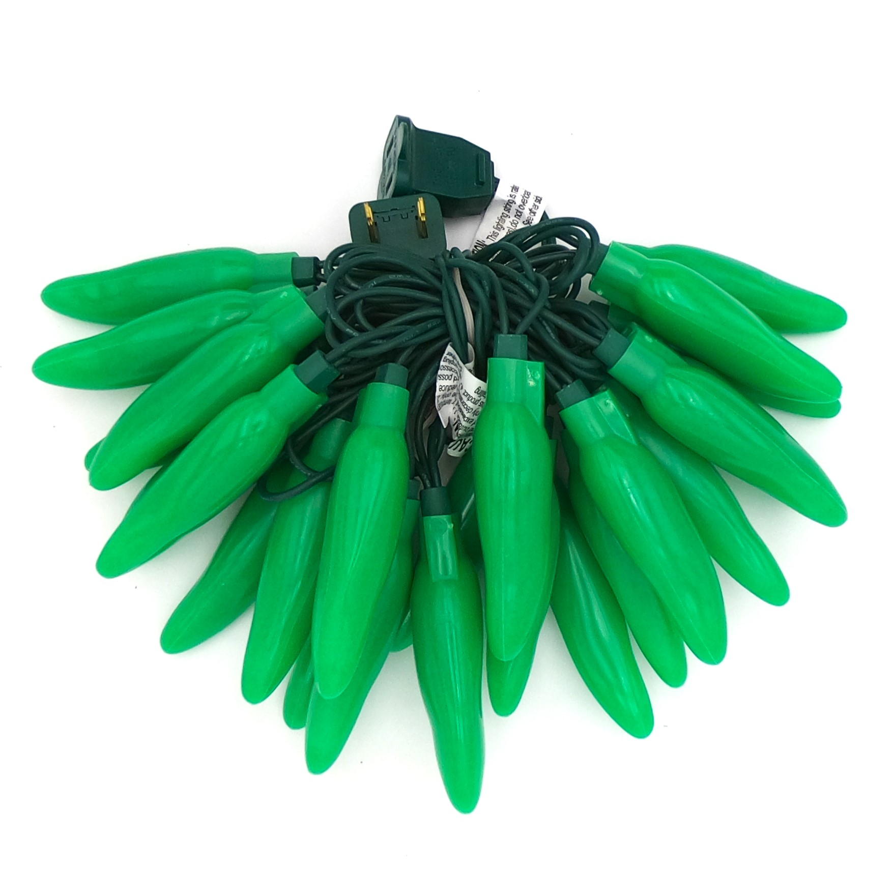 C17525 25 LED Wild Irish Chili Pepper Lights Bunched by RC Company LLC
