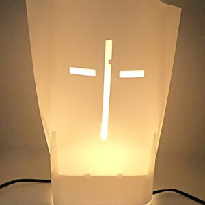 L10777 10 pack White Cross Sleeves Open top by RC Company LLC